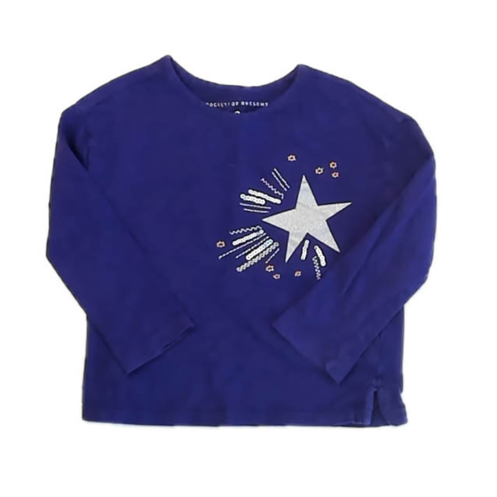 Rockets of Awesome Girls Purple Long Sleeve T-Shirt size: 3T